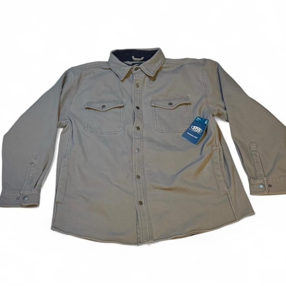 Brand new Gray Button-Up Canvas Rugged wear winter/work built tough jacket